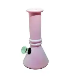 bong vidrio rosa pastel Tomaco bong vidrio rosa pastel Tomaco