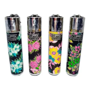 clipper negro y flores Tomaco